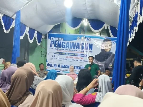 Lurah Maccini Sombala, Fuad Raking Bading (Baju Hijau), (Dok: Sinta KabarMakassar).