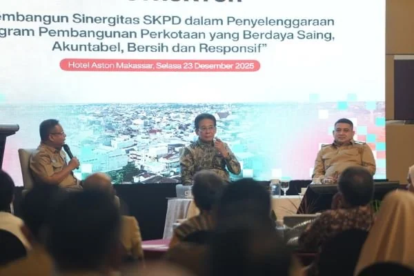 Kegiatan Fasilitasi Kelembagaan Infrastruktur yang digagas Bappeda Kota Makassar, (Dok: Ist).