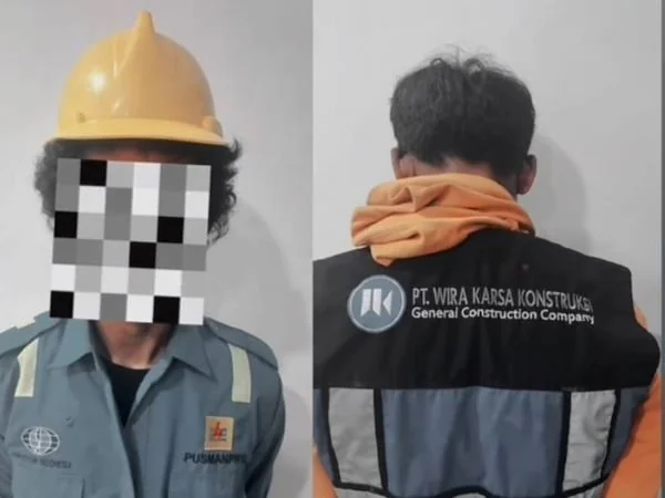 Pelaku pencurian kabel di Jeneponto (Dok : Ist).