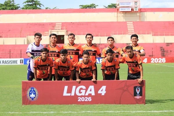 Para pemain Persimaju Mamuju yang berlaga di Liga 4 piala Presiden 2026(dok:ist)