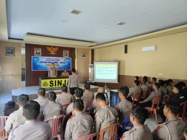 Kepolisian Resor Sinjai menggelar kegiatan Latihan Pra Operasi Patuh 2024 (Dok : ist).