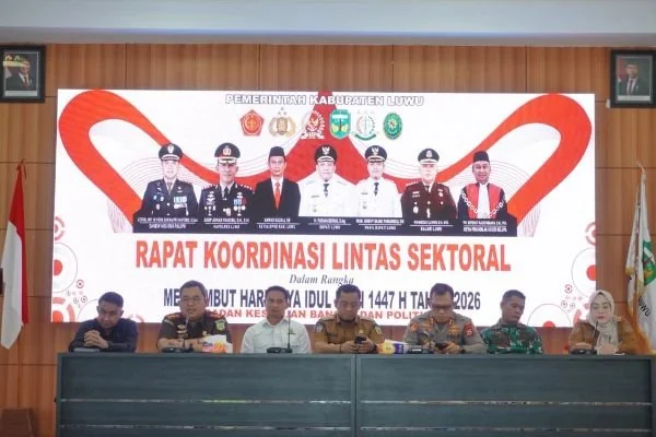 Rapat koordinasi lintas sektoral Luwu (Dok: Ist)