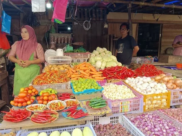 Pedangan Pasar Cabe di Pasar Terong, (Dok: Sinta KabarMakassar).