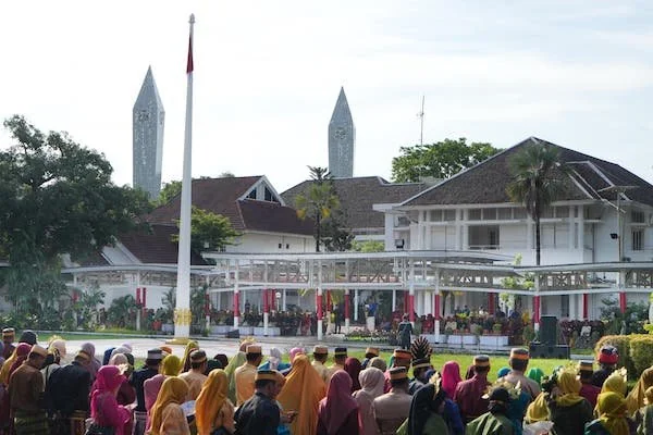 Peringatan Hari Guru di Rumah Jabatan Gubernur Sulsel yang dipimpin Pj Gubernur Sulsel, Prof Zudan Arif Fakrulloh (Dok: Ist)