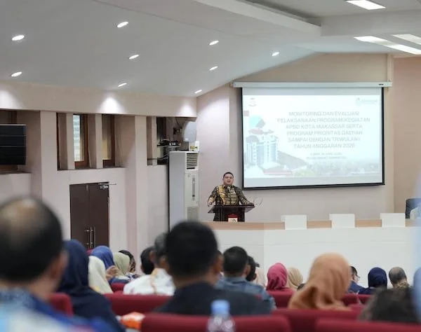 Rapat Monitoring dan Evaluasi (Monev) Pelaksanaan Program/Kegiatan APBD Kota Makassar (Dok: KabarMakassar).