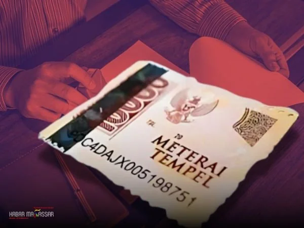 Ilustrasi Meterai (Dok : KabarMakassar).