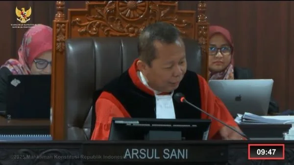 Majelis Hakim Panel 2, saat dipimpin Wakil Ketua MK Saldi Isra (Dok : Int).