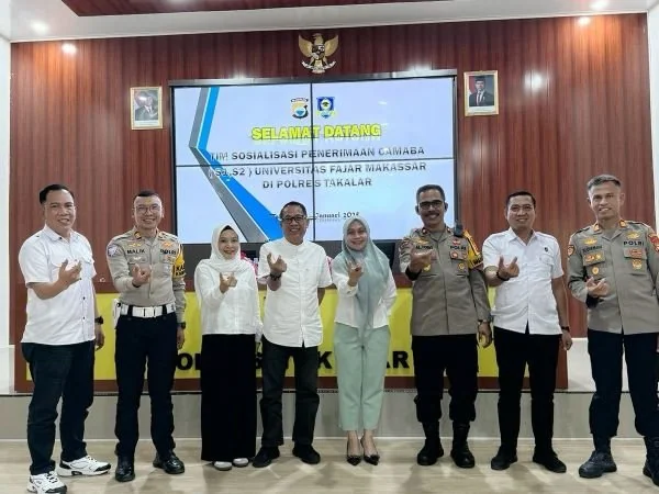 Fakultas Pascarjana Unifa saat melakukan sosialisasi program RPL di Polres Takalar (Dok : Ist).