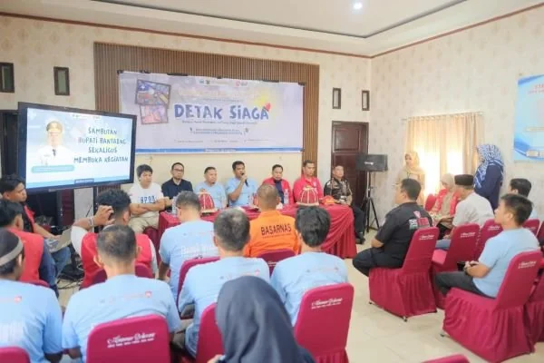 Bupati Bantaeng, M.Fathul Fauzy Nurdin saat membuka kegiatan Detak Siaga di Kantor Brigade Siaga Bencana (Dok : ist).