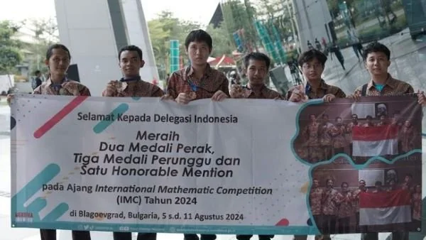 Mahasiswa Universitas Hasanuddin (Unhas) meraih prestasi membanggakan di kompetisi International Mathematics Competition (IMC) ke-31 (Dok : Ist).