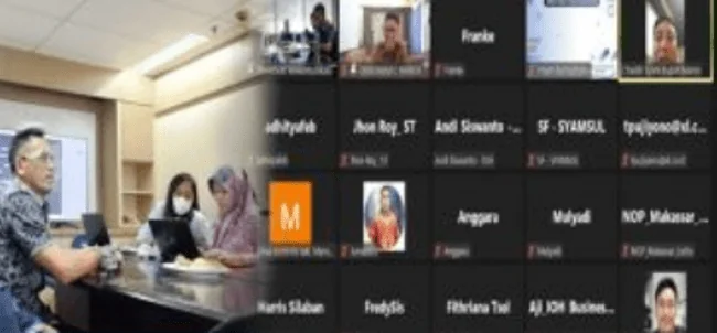 Pihak Ditjen Telekomunikasi Kominfo-RI dan Bupati Maros Bersama Jajarannya Gelar Rapat Hybrid