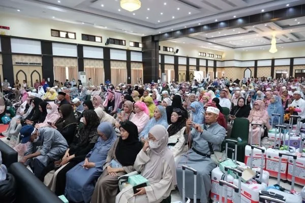 Jemaah Haji Kloter Lima asal Kabupaten Gowa (Dok: Ist).