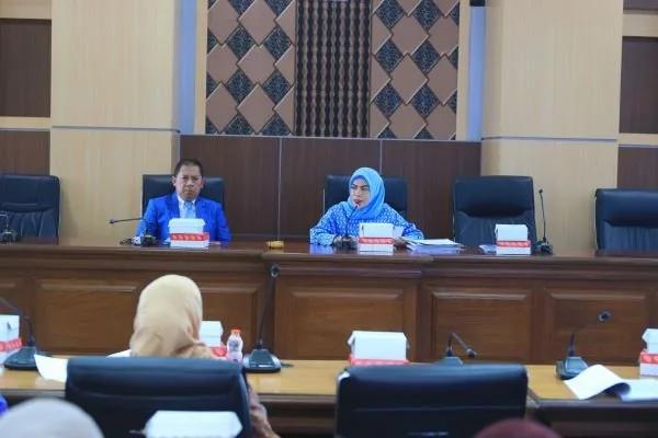 Panitia khusus (Pansus) terkait Ranperda tentang Kesehatan Ibu dan Anak melakukan rapat dengar pendapat (RDP), Kamis (2/5).