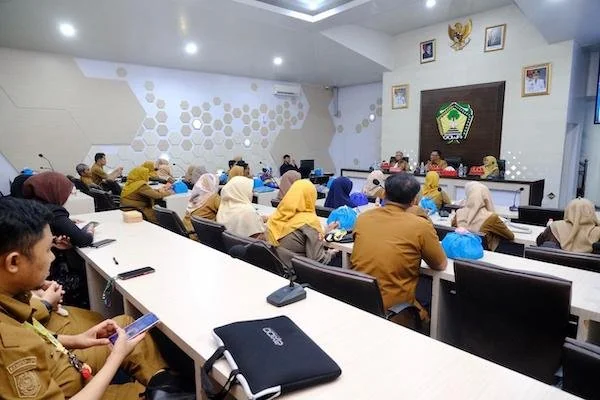 Diskominfo-SP Kabupaten Gowa Melakukan Monev, (Dok: Ist).