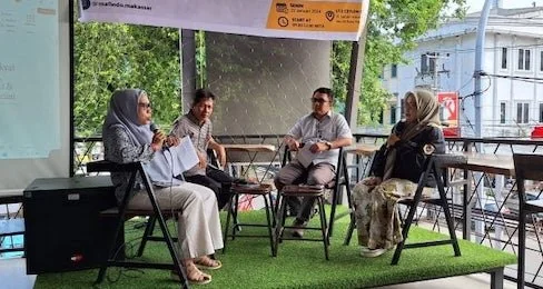 Coffee Morning dengan tema ‘Partisipasi Rakyat Awasi Pemilu, Tangkal Hoaks, dan Ujaran Kebencian’, Senin (21/1). Foto IST