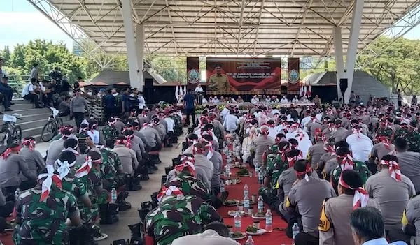 Deklarasi Pilkada Damai 2024-2025 yang digelar Polda Sulsel di Lapangan Karebosi Makassar (Dok:Ist)