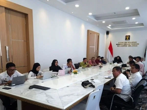 Kanwil Kemenkum Sulsel Fasilitasi Harmonisasi 30 Rancangan Produk Hukum Daerah (Dok : Ist).