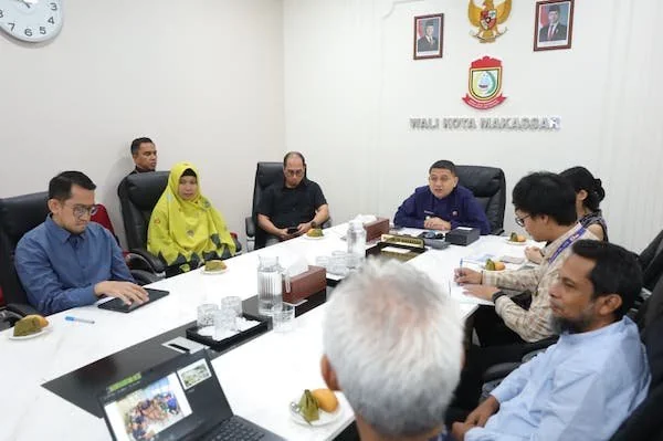 Rapat Tehnis Wali Kota Makassar Munafri Arifuddin Bersama PT Oriental Consultants Indonesia (PT OCI) dan Oriental Consultant’s Global Co., Ltd (OCG), Terkait Program SIPP, (Dok: Ist).