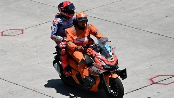 Marquez saat babak kualifikasi MotoGP Mandalika 2024 (Dok : Ist).