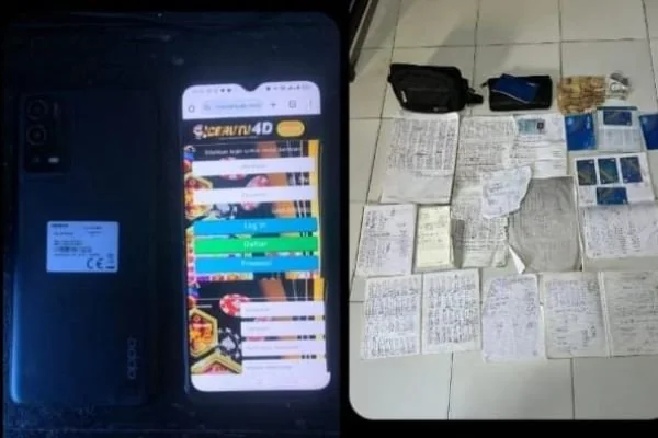 Barang bukti judi online yang diamankan Polres Sinjai (Dok : Ist).