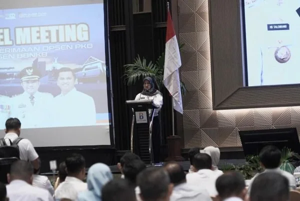 Bupati Gowa, Sitti Husniah Talenrang di High Level Meeting Optimalisasi Penerimaan Opsen PKB dan Opsen BBNKB, (Dok: Ist).