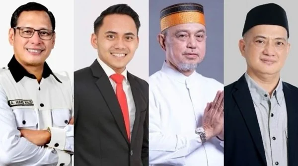 Empat senator Sulsel Abd Waris Halid, Al Hidayat Samsu, Andi Muh Ihsan dan Tamsil Linrung.