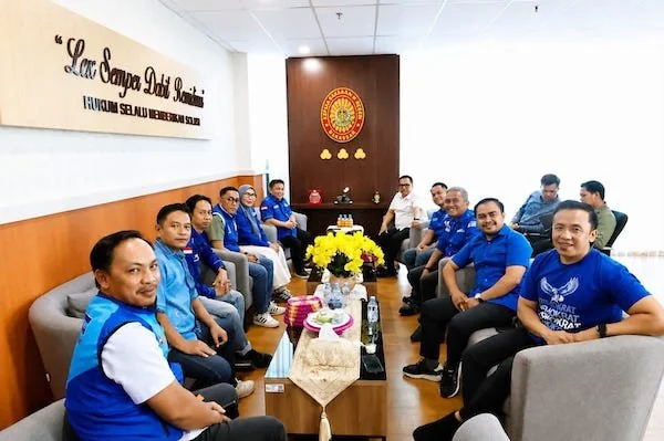 Demokrat Kota Makassar melakukan silaturahmi ke sejumlah unsur Forkopimda Makassar (Dok: Ist).