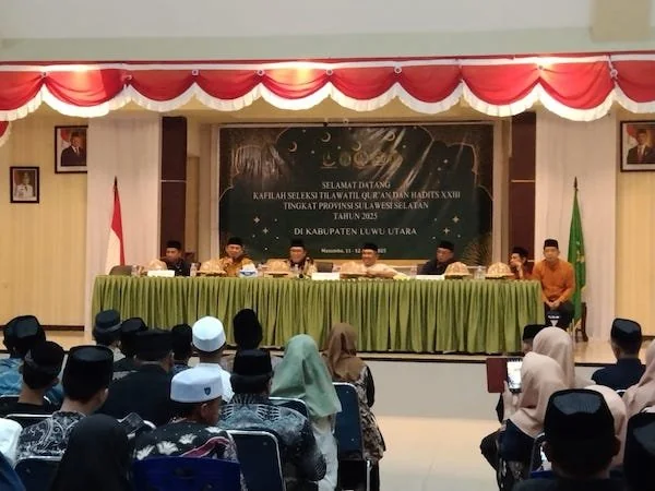 Rombongan kafilah Kabupaten Jeneponto akhirnya tiba di Luwu Utara untuk mengikuti ajang Seleksi Tilawatil Qur’an dan Hadis (STQH) tingkat Provinsi Sulawesi Selatan, Minggu (13/4).