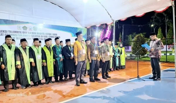 Kakanwil Kemenag Sulsel melantik Dewan Hakim Seleksi Tilawatil Qur'an dan Hadits (Dok : Ist).