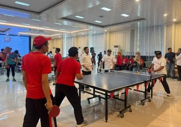 Turnamen Tenis Meja Lintas Agama Kemenag Sulsel (Dok : Ist).