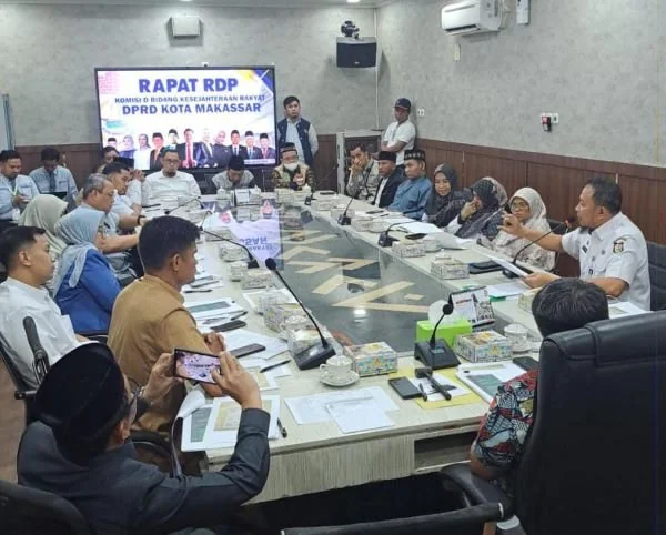 RDP Komisi D DPRD Kota Makassar, (Dok: Ist).