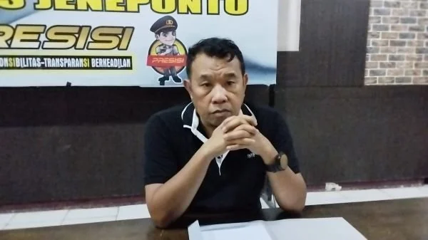 Kasat Reskrim Polres Jeneponto, AKP Supriadi Anwar (Dok : Ullah KabarMakassar).