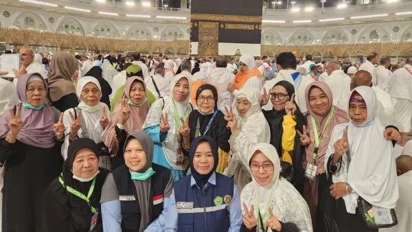 Jemaah Haji Embarkasi Makassar (Dok : Ist).