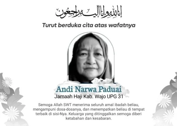 Jemaah haji asal Kabupaten Wajo wafat di Makkah (Dok : Ist).