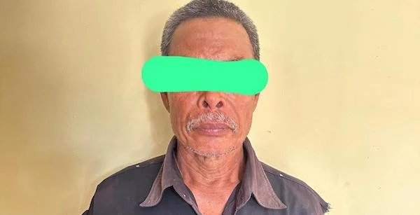 Pelaku pembacokan beserta barang bukti saat di amankan pihak Kepolisian(dok:ist)