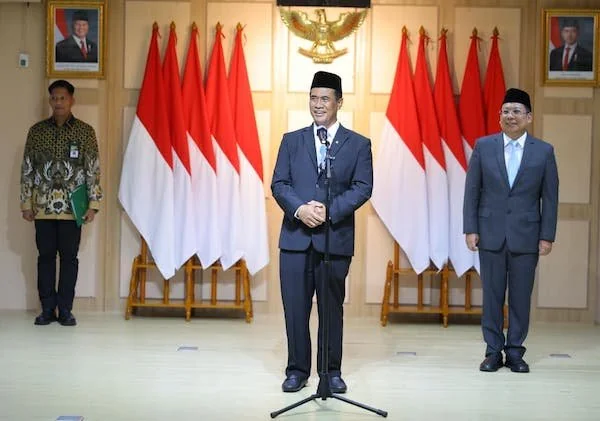 Menteri Pertanian (Mentan) sekaligus Kepala Badan Pangan Nasional (Bapanas), Andi Amran Sulaiman, saat Sertijab (Dok: Ist).
