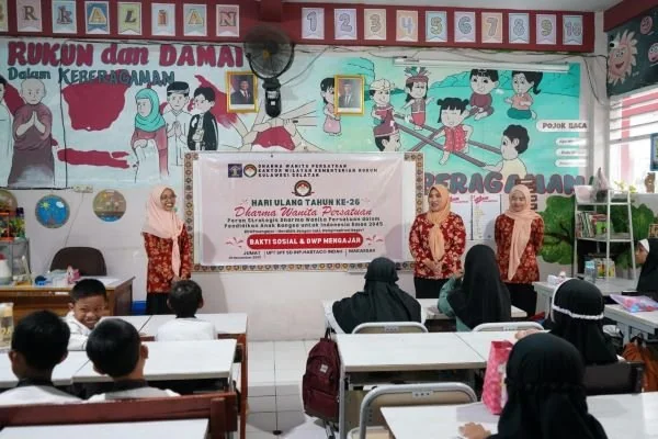 Kegiatan DWP Mengajar yang digelar di SD Inpres Hartaco Indah Makassar. Dok. Ist
