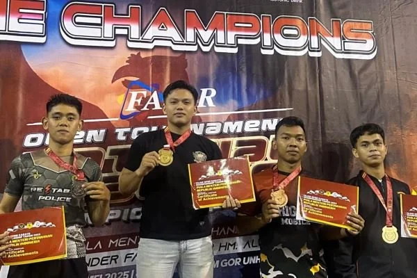 Personel Polresta Mamuju Bripda Andi Sultan Auliya Alamsyah, personel Satpolairud Polresta Mamuju Polda Sulawesi Barat yang berhasil juara 1 (Dok : Ist).