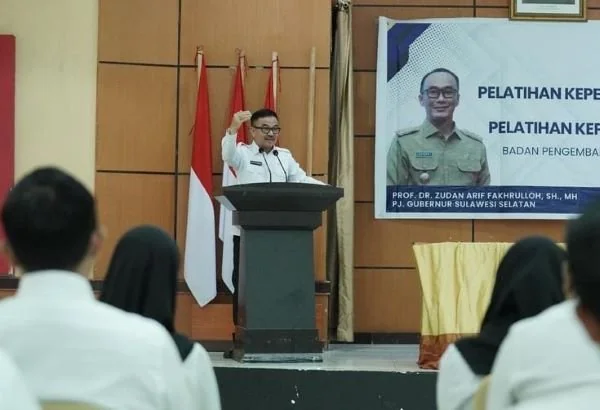 Sekprov Sulsel, Jufri Rahman di Kampus I Badan Pengembangan Sumber Daya Manusia Sulsel, Jalan Sultan Alauddin (Dok: Ist)