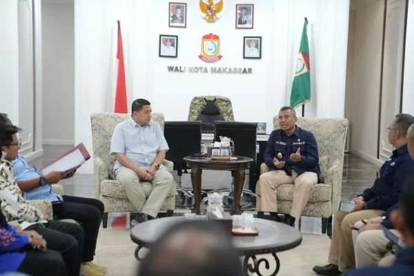 Wali Kota Makassar, Munafri Arifuddin Audiens dengan Bakamla RI, (Dok: Ist).