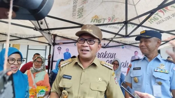 Wali Kota Makassar, Moh Ramdhan Pimanto saat menghadiri GPM Sulsel, di Jl Masjid Raya, Makassar, (Dok : hanifah KabarMakassar).