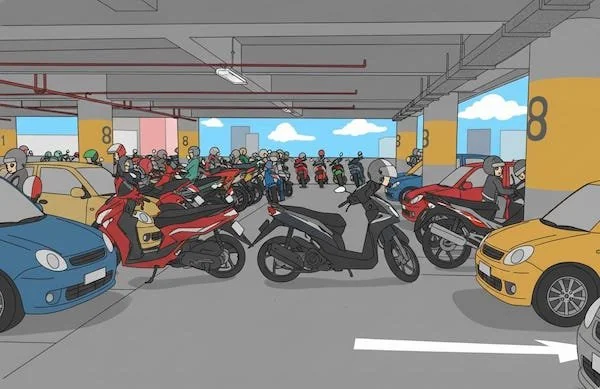 Ilustrasi Gedung Parkir Kendaraan (Dok: Ist).