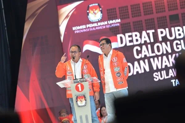 Calon Gubernur dan Wakil Gubernur Sulawesi Selatan nomor urut 1, Danny-Azhar (Dok : Ist).