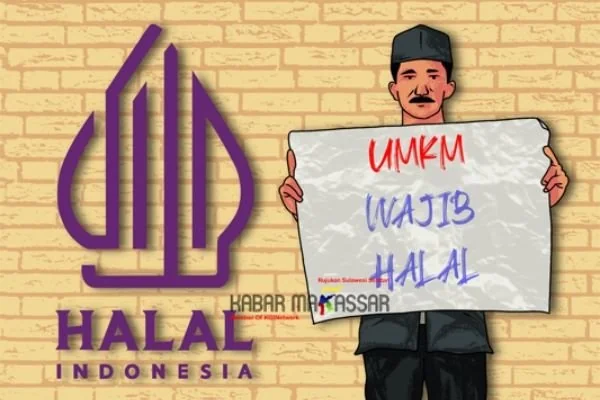 Ilustrasi UMKM Wajib Halal (Dok : KabarMakassar).