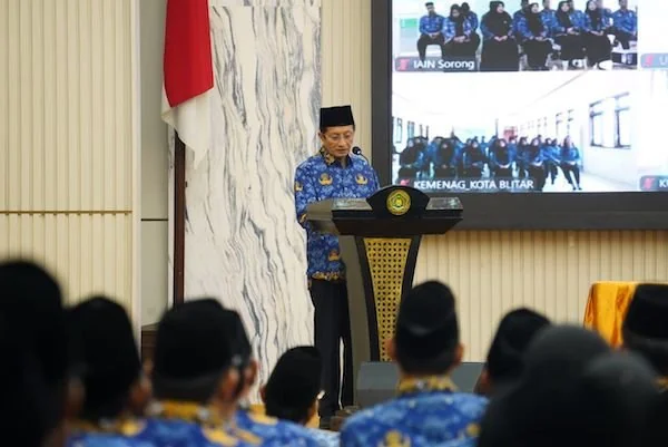 Pelantikan PPPK Kemenag Se-Indonesia oleh Menteri Agama, Nasaruddin Umar. Dok. Ist