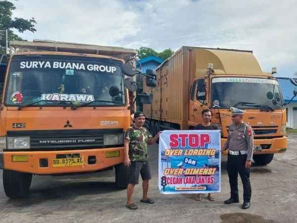 Sosialisasi sopir truk terkait ODOL (Dok : Ist).