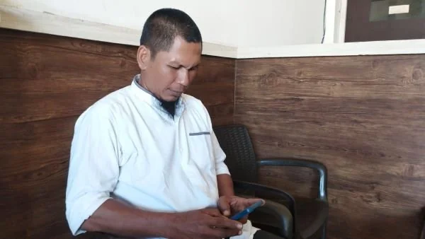 Salah seorang loyalis Tim Barakka, Syafiuddin Nurdin saat ditemui (Dok : Ulla KabarMakassar).