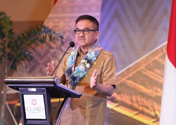Sekprov Sulsel, Jufri Rahman di Hotel Claro (Dok: Int)