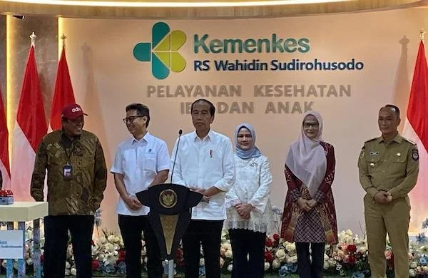 Persemian Geudng Pelaynan KIA RSUD Wahidin, Makassar oleh Presiden Joko Widodo (Dok: Atri KabarMakassar)