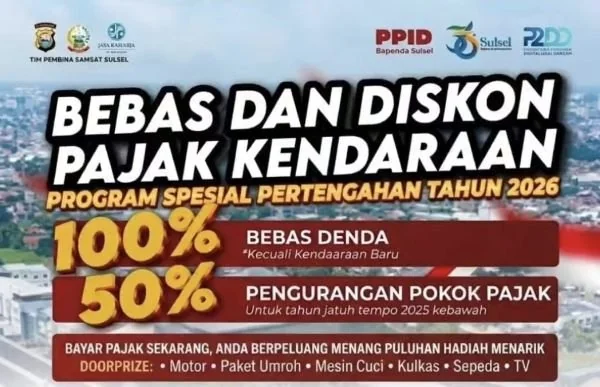 Flyer Diskon Pokok Pajak Kendaraan. (Dok: Ist)